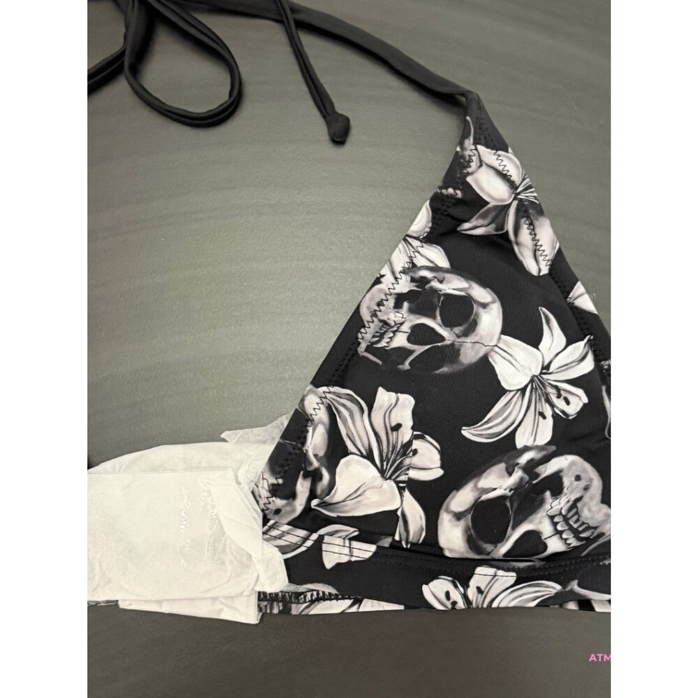 NWT Killstar Harlette's Revenge Skull Floral Pentagram Two-Piece Bikini LG - Picture 9 of 16